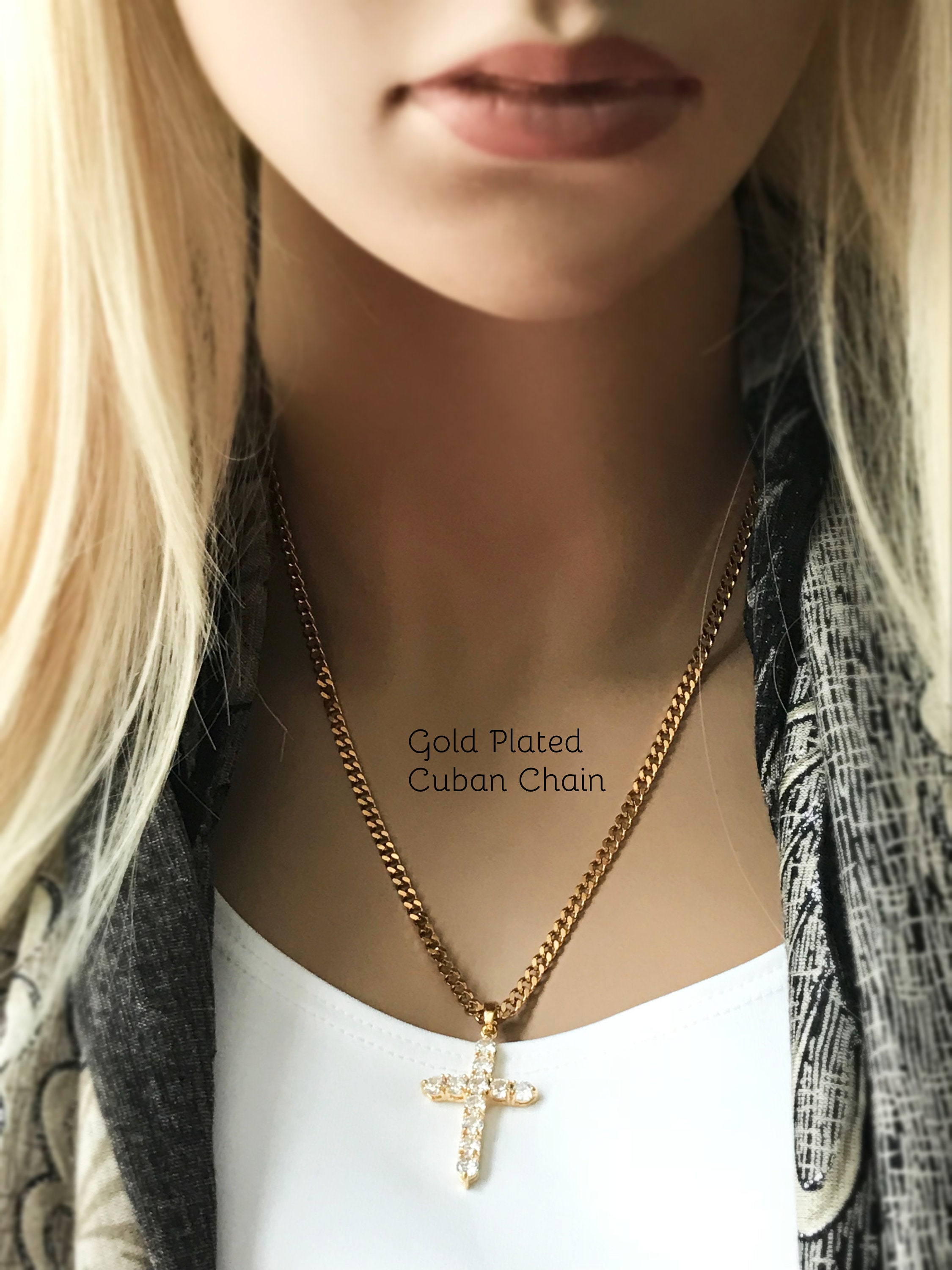 Khloe kardashian shop cross necklace