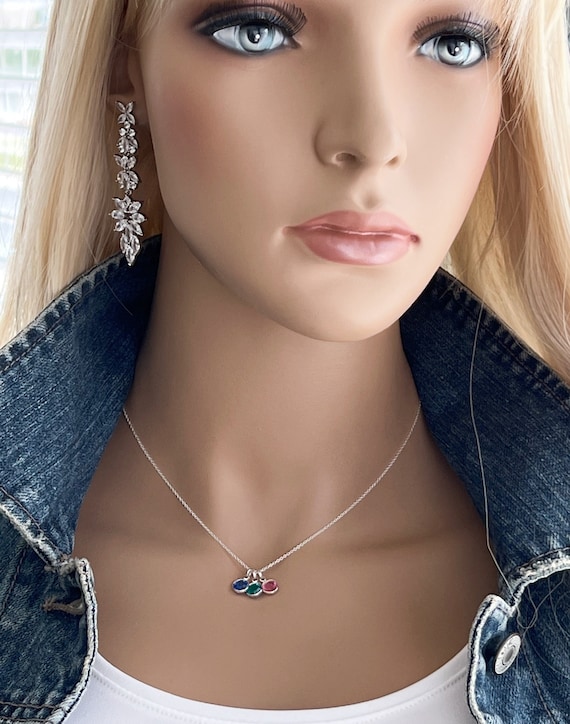 Wedding Zircon Crystal Chandelier Earrings, Dainty Long Silver Dangles, Clear Zircons, Sterling Silver Posts, Bridal Jewelry, #1579