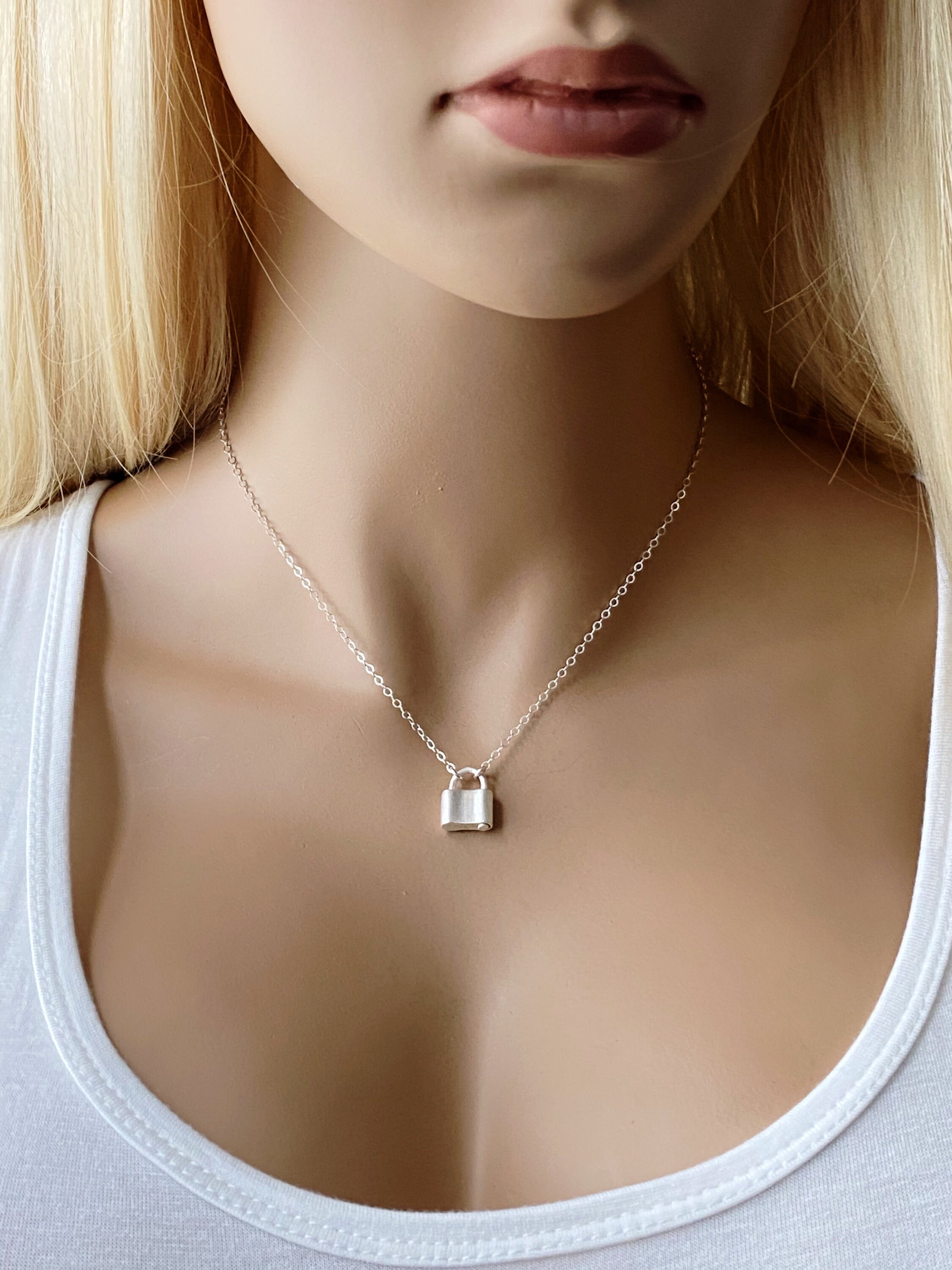 Silver Lock Necklace