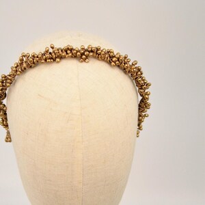 BoutiquebyBrendaLee Gold Headband hair accessories portrait photography prop gift women woodland rustic unique Headpiece