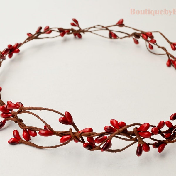 BoutiquebyBrendaLee Whimsical Red Pip Berry Crown