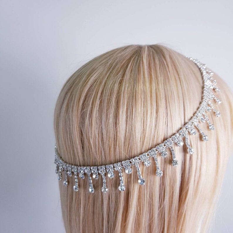 BoutiquebyBrendaLee Tassels Collection Old Hollywood Inspired Rhinestones Tassels hair accessories Australia headband headwear halo circlet image 9