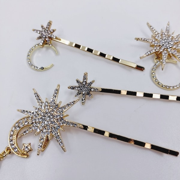 CÉLESTE GOLD Set of 4 bobby pins