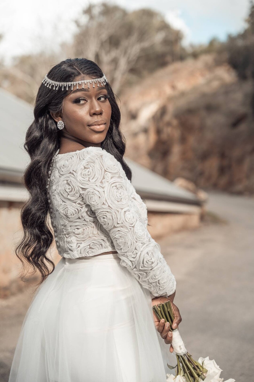 Buy Rhinestone Tassel Headband, Old Hollywood Inspired Hair Accessory  Online in India