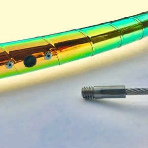 Solar Storm Reflective Synergy Firehoop / Screw-in Wicks / Performance Fire Hoop / Push Button Connector / HDPE or polypro