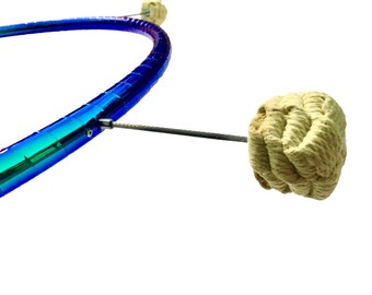 Purple Scarab Taped Synergy Firehoop Removable Spines with Wicks Performance Fire Hula Hoop Threaded Plugs Free Mini Wrench