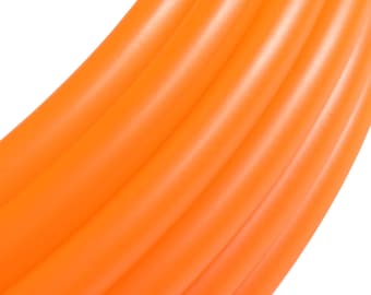 UV Orange Polypro Hoop / Travel Hula Hoop with Push Button Connector / Neon Color Hula Hoop / Custom Size / Grip Options
