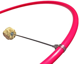 Quick Wick Iso / Clamps onto Any Hoop, Tube, Bike, Lyra... / Extra-long Spine Fire Wick / Authentic Quick Wick by Synergy FlowArts