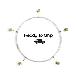 26&quot; OD Fire Hoop, 3/4 Natural Polypro / 5 Removable Wicks / In-Stock, Fast Shipping / Ultra Light / Push Button Connector / Fire Hula Hoop