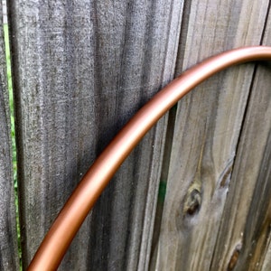 Copper Polypro 5/8&quot; OD Travel Hula Hoop with Push Button Connector / Metallic Color Hula Hoop / Grip Tape Option
