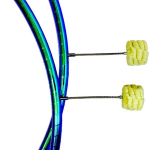 Color Shifting Taped Synergy Firehoop, 5 Removable Wicks / Performance Fire Hula Hoop
