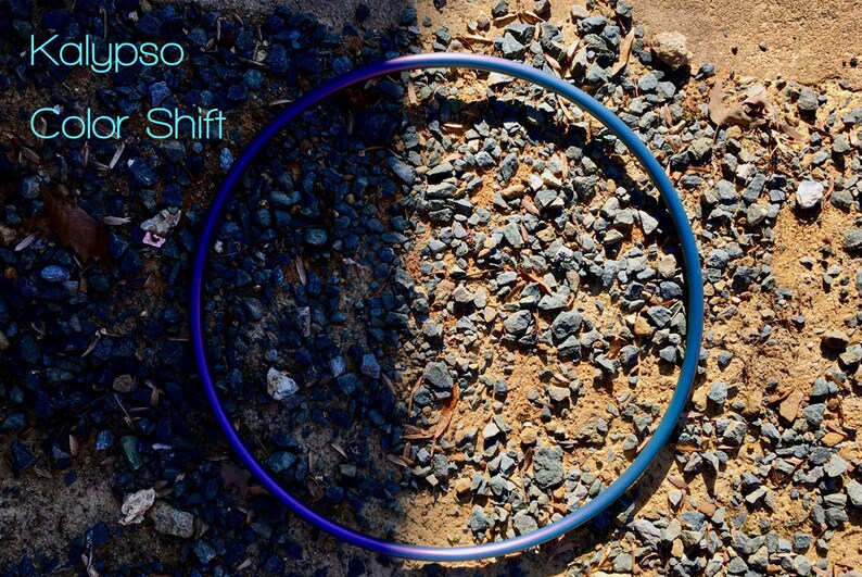 Kalypso Polypro Travel Hula Hoop with Push Button Connector Color Shifting Hula Hoop 58 OD Tubing Grip Tape Option
