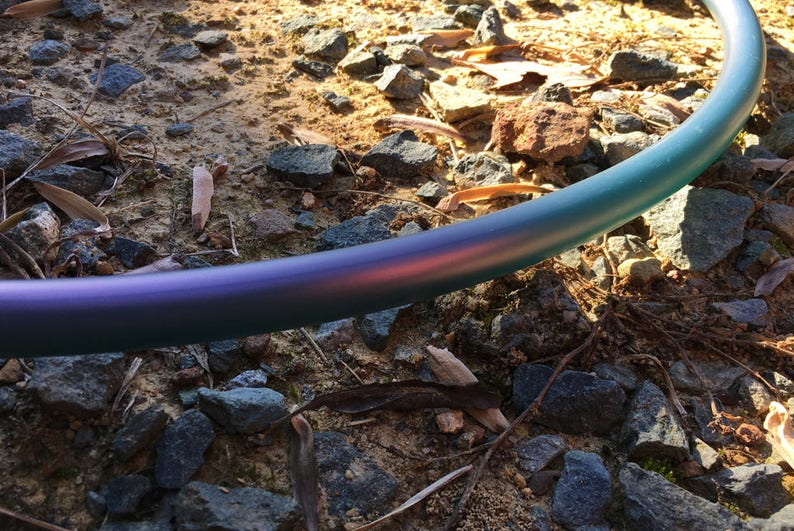 Kalypso Polypro Travel Hula Hoop with Push Button Connector Color Shifting Hula Hoop 58 OD Tubing Grip Tape Option