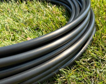 Black to Silver Color-Shift Travel Hoop,  5/8" OD Polypro - Metallic Sheen, Grip Texture Option
