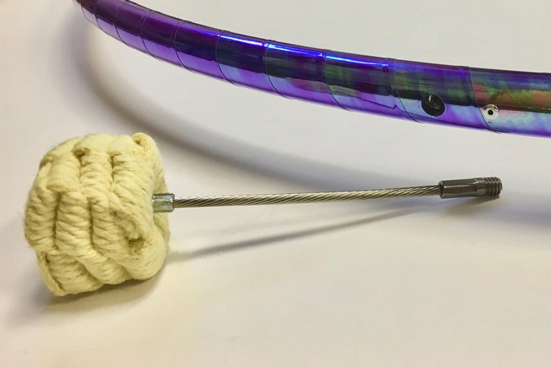 Purple Scarab Taped Synergy Firehoop Removable Spines with Wicks Performance Fire Hula Hoop Threaded Plugs Free Mini Wrench