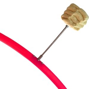 3 Wick Firehoop, Custom Tubing Type, Color, Size... Performance Firehoop, Removable / Replaceable Screw-in Wicks - Polypro or HDPE