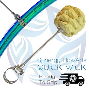 The Quick Wick ® Original Detachable Fire Wick: Hula Hoops, Bikes, Lyra, Pole / Instant Firehoop, FREE U.S. SHIPPING on 2+