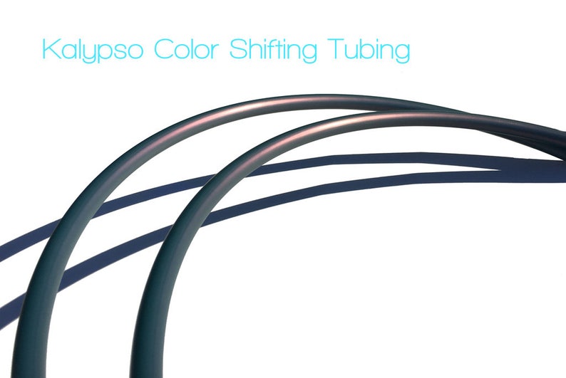 Kalypso Polypro Travel Hula Hoop with Push Button Connector Color Shifting Hula Hoop 58 OD Tubing Grip Tape Option