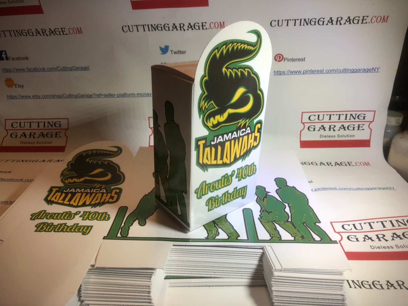 Cricket Theme Party Favor Box Etsy UK