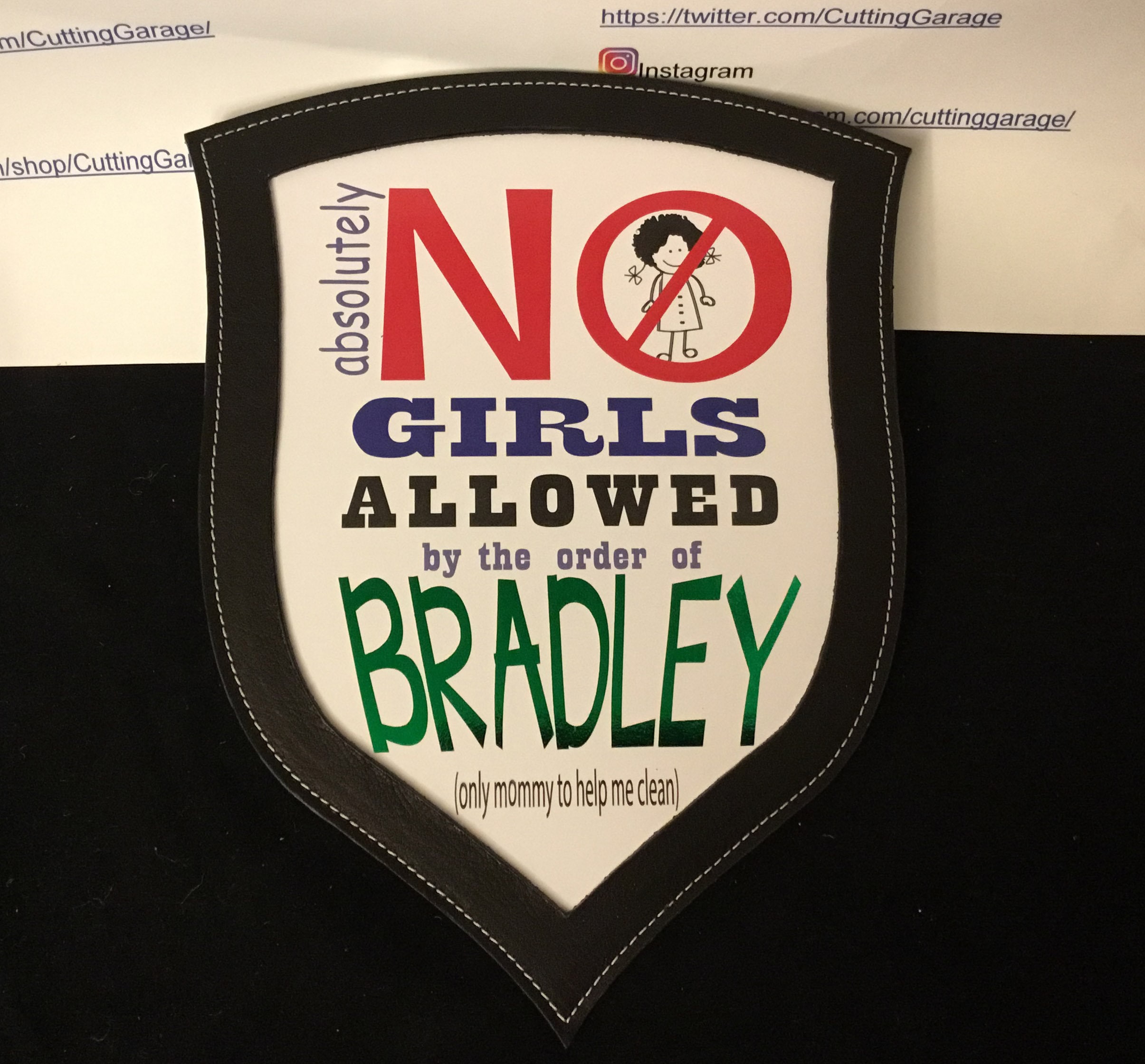 Custom No Girls Allowed Door Sign Plaque - Etsy UK