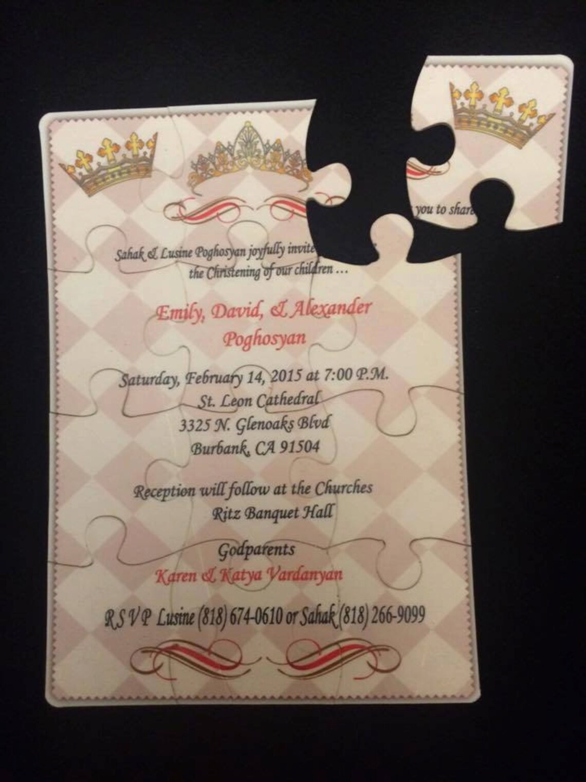 Invitation Puzzle Invitation Any Theme Etsy