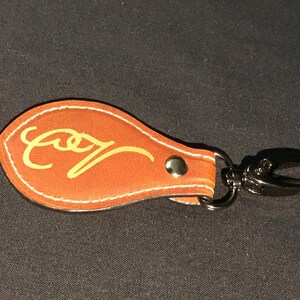 Custom Leather Key Chain, Key Fob image 2