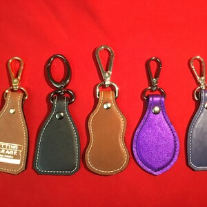 Custom Leather Key Chain, Key Fob image 4