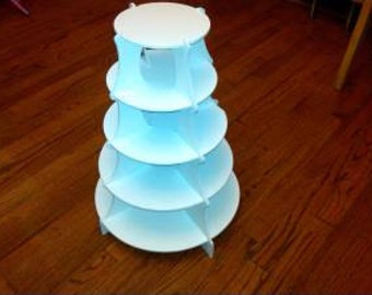 Custom 5 Tier Round Cupcake Stand / Desert Tower