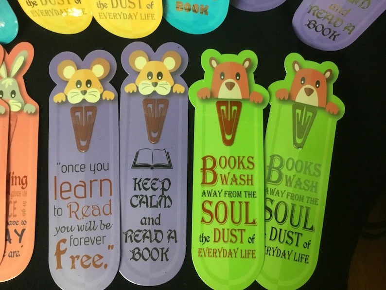 Custom Printed Die Cut Bookmarks, Etsy