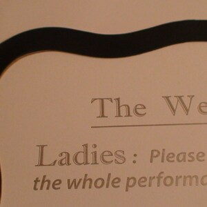 The Wee Room Bathroom Etiquette Humor Sign image 3