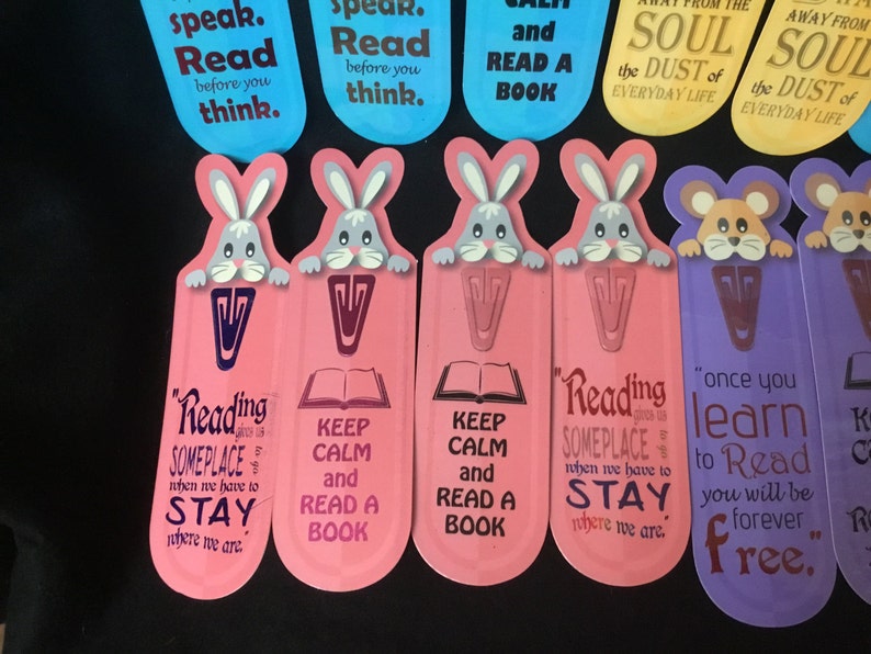 Custom Printed Die Cut Bookmarks, Etsy