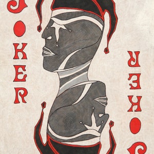 Joker, The Joker, Joker Art, Joker Playing Card, Golden Beetle, Playing Cards, Playing Card Art, Gothic Joker, Joker Playing Card Art