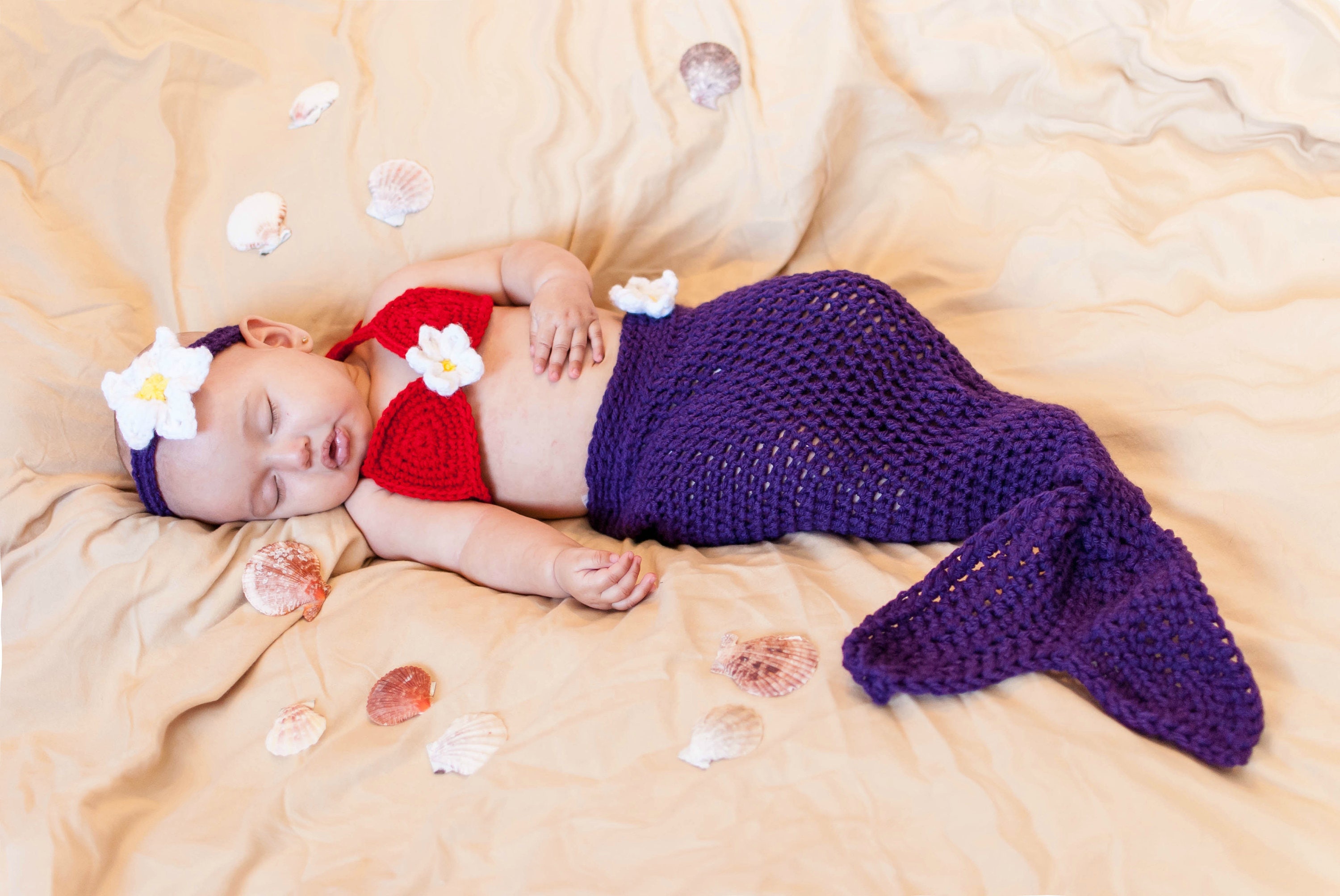 Newborn Mermaid Costume Newborn Mermaid Outfit Newborn Etsy