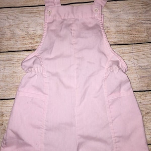 Vintage Jeanne gast babymeisje romper zonnepak 2T roze krijtstreep