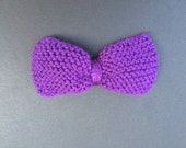Large Sparkly Purple Hair Bow