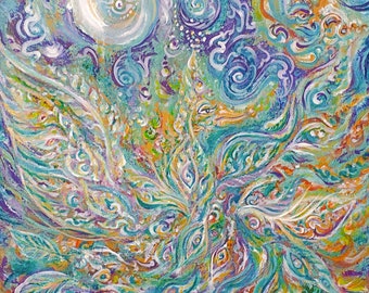 OSTARA - a Rising - Dipinto originale su tela - Artrpint e Energized Custommade Art
