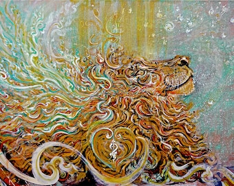 Doccia solare - da dipinto originale mixedmedia stampe artistiche originali o personalizzate in varie dimensioni