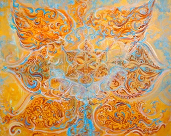 Sv'ddhishthàna - Sacral Chakra Painting - Arte Unica Energizzata - Arte Yoga Personalizzata