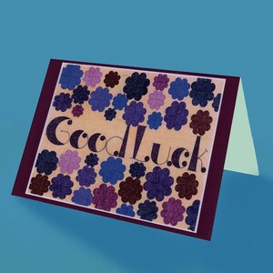 Viel Glück Karte - produziert aus Original-Illustration von Emily Kim - leere Briefpapier Grußkarte