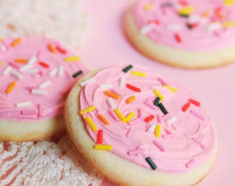 Iced Strawberry Sugar Cookie - Polymer Clay PDF Tutorial - Instant Download - Printable Guide