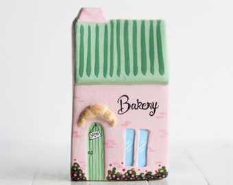 Miniature Bakery Sculpture: Illustrated Air Dry Clay Ornament