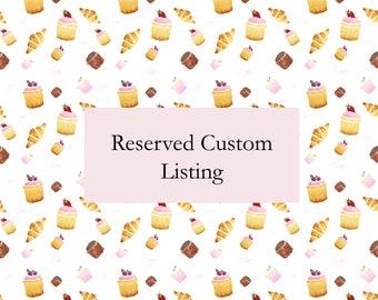 RESERVED CUSTOM LISTING for Brooke Chew