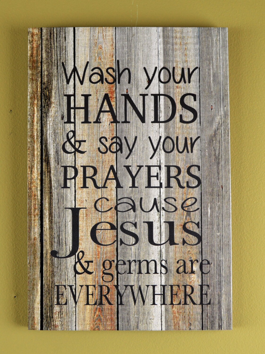 Jesus and Germs Are Everywhere Sign JGRW | Etsy
