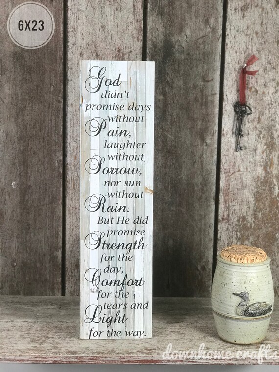 Remembrance Gift Spiritual Gift Sign With Quote God Etsy