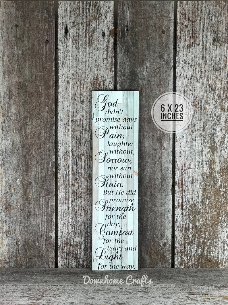 Remembrance gift spiritual gift sign with quote God Etsy