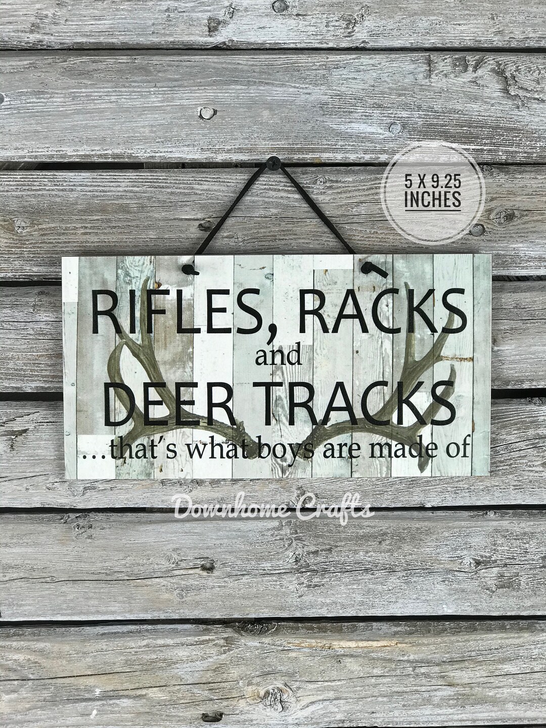 Hunting Sign Rifles Racks and Deer Tracks Sign Boys Girls Etsy