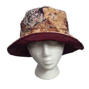 Cat Tapestry Bucket Hat