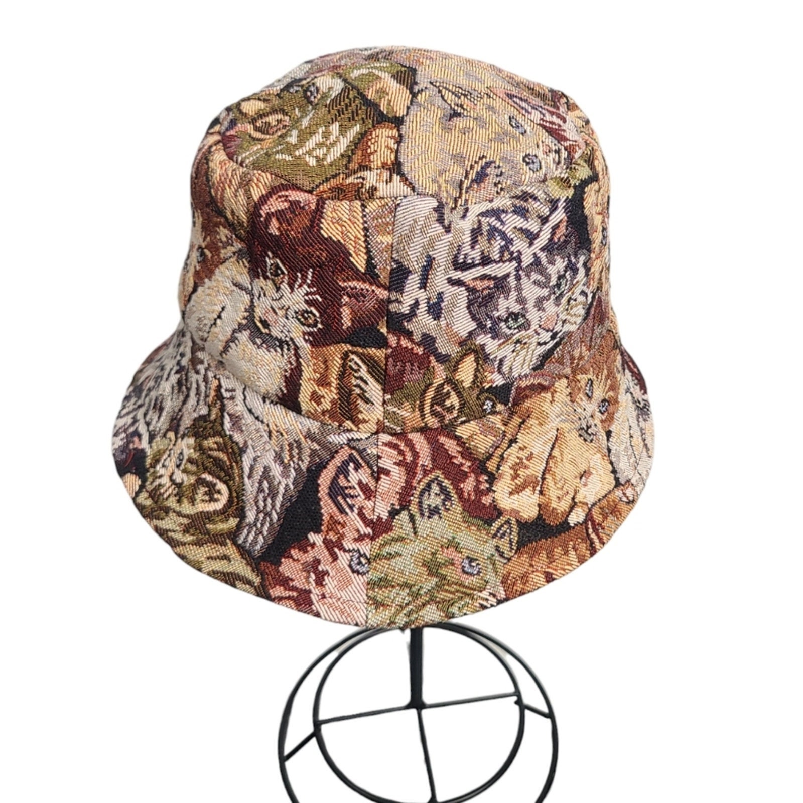 Cat Tapestry Bucket Hat - Etsy display picture 2