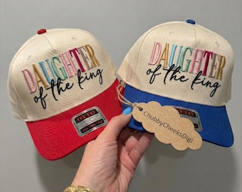 Daughter Of The King Embroidery Design, Christian Trucker Cap Design, Minimalist Faith Cap, Religious Inspirational Hat Digital Download PES