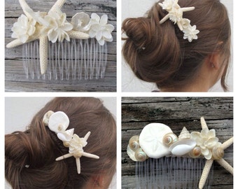 Seashell Bridal Hairpiece/Comb